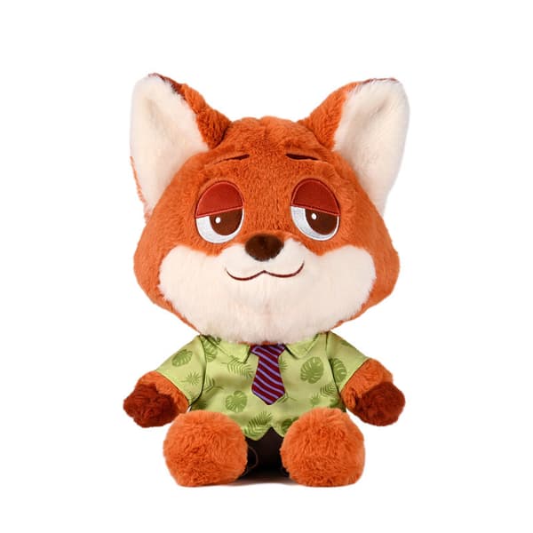 Zootopia Kosedyr - Nick & Judy | Koselige Rev & Kanin | Perfekt Bursdagsgave Nick (Standing Version) 40cm