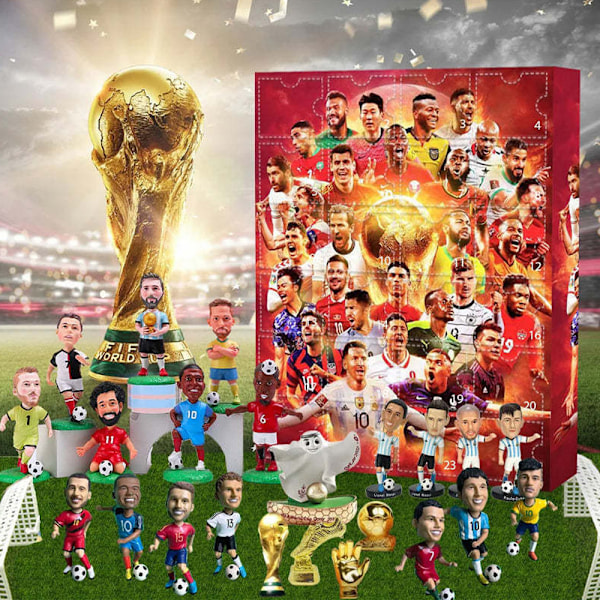 VM-Adventskalender 2024, VM-Adventskalender, Juleblindboks Messi, Cairo, Mbappe osv. Style 46