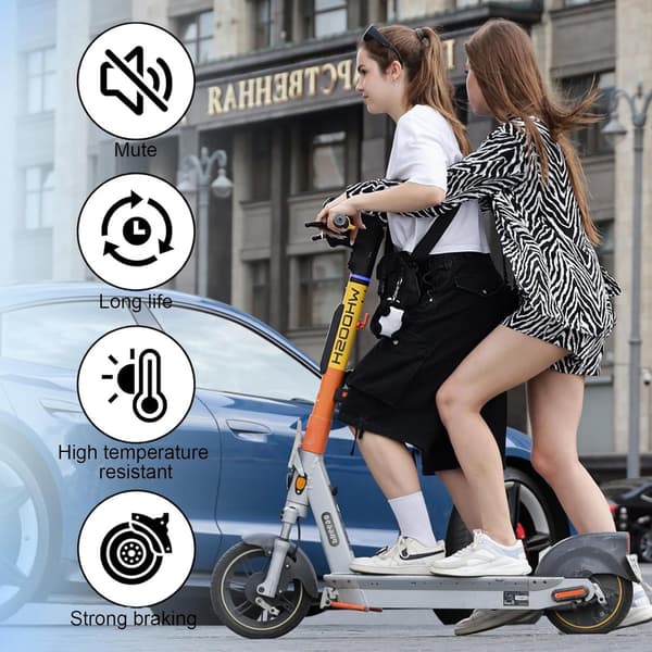 5 par cykelbromsbelägg, halvmetalliska harts V-bromsbackar för cykel