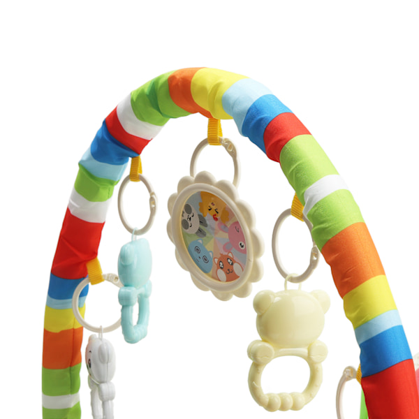 Musikaliskt Babygym Lekmatta Batteridriven Musikalisk Aktivitets Baby Lek Piano Gym för Baby Nyfödd Småbarn Spädbarn Grön