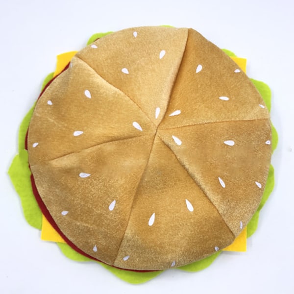 Voksne Barn Morsom Hurtigmat Fancy Hatt Hamburger Cheeseburger Formet Karneval Halloween Julebord Kostyme