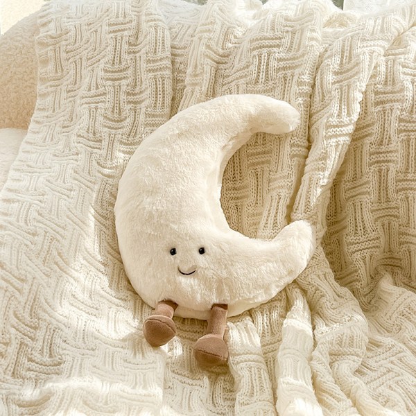 Jellycats Stil Plyschig Sol & Måne Söt Leksak Fylld Sammet Mjuk 30cm moon