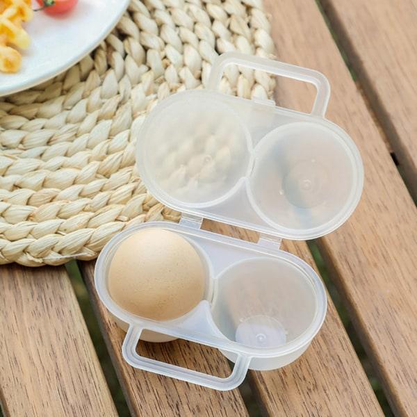 Æg opbevaring Plastkasse Fødevarekvalitetsmateriale Stødsikker funktion til æg mad camping udflugt standard
