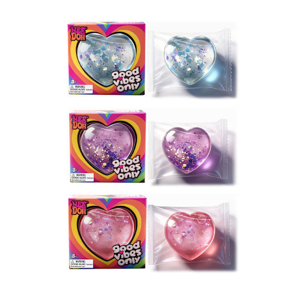 Nice Cube NeeDoh Stressbold - Sensorisk legetøj, angst- og stresslindring 3 stk. 3color