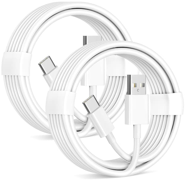 2 pcs. Car Carplay Cable USB A to USB C for Carplay USB C Cord Car Charger Cable Replacement Cord 2 Meter 2m 90w 2m