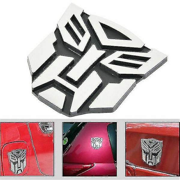 Alumiiniseos Transformers Auto Merkki Autobot 3D Kromi Tarra Tunnus Logo
