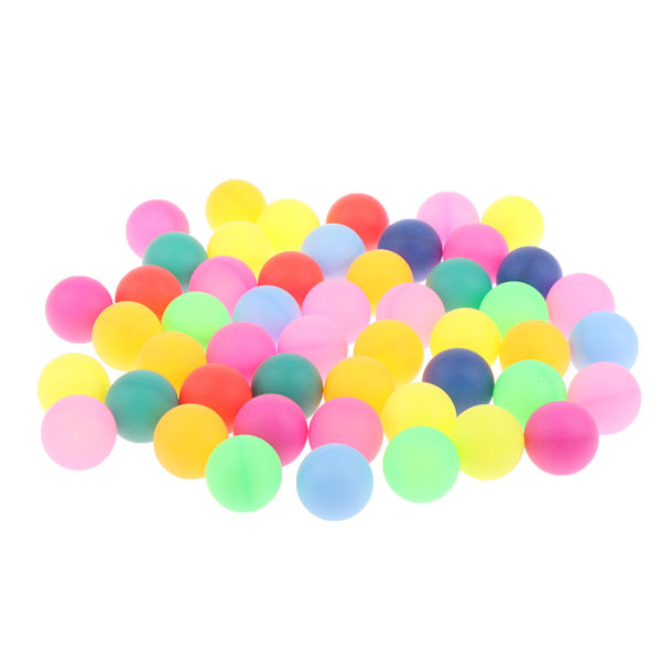 50 st/förpackning Färgglada Pingisbollar 40MM Underhållningsbord