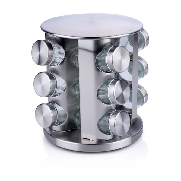 Roterende krydderihylde med 12 glas