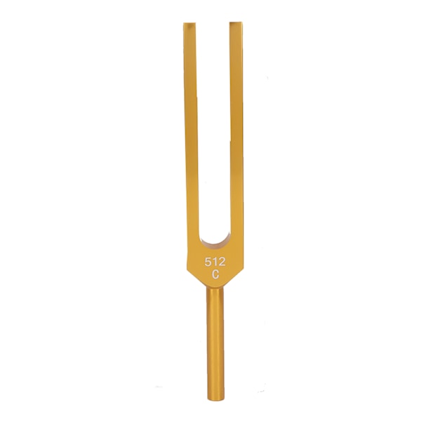 3 stk. Stemmegaffelsett i aluminiumlegering 128 256 512Hz Kroppsstemmegafler med hammer for lydhealing Gull