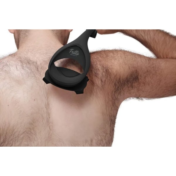 baKblade 2.0 PLUS - Ryggtrimmer for menn (DIY), ergonomisk håndtak, våt eller tørr barbering (blad inkludert) | BAKBLADE