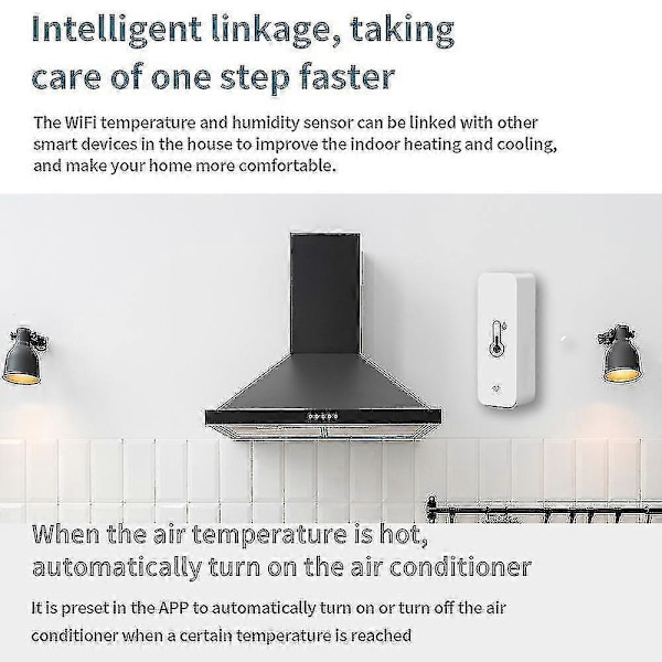 3x Tuya Wifi Temperatur- og Luftfugtighedssensor Indendørs Termometer Hygrometer