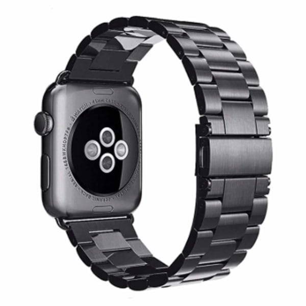 Apple Watch 42/44/45/49 1-8/SE/Ultra Metall Sort Klokkereim Svart black