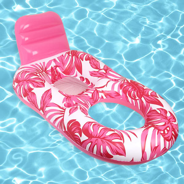 Populær Ahornblad Flydende Seng, Flydende Reol, Liggestol, Pink maple leaf floating rafts 140*90*70