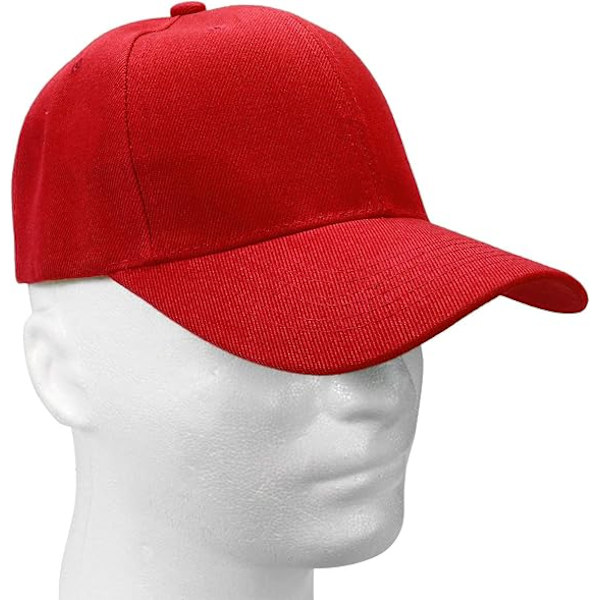 Säädettävä baseball-lippis juoksuharjoitteluun ja ulkoiluun, kaikki vuodenajat red