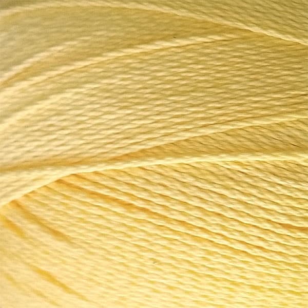 Merc. Cabled 12/6 Crochet Yarn Yellow Yellow Gul one size