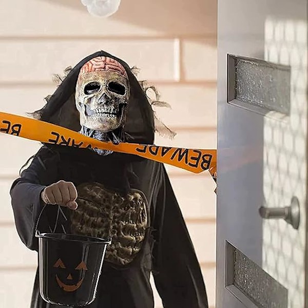 Halloween-kallo naamio, pelottava biokemiallinen naamio, lateksi luuranko naamio, pelottavat naamiot