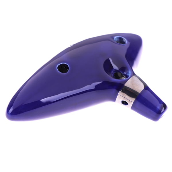12-reikäinen Ocarina Keraaminen Alto C Legend Of Blue -soitin