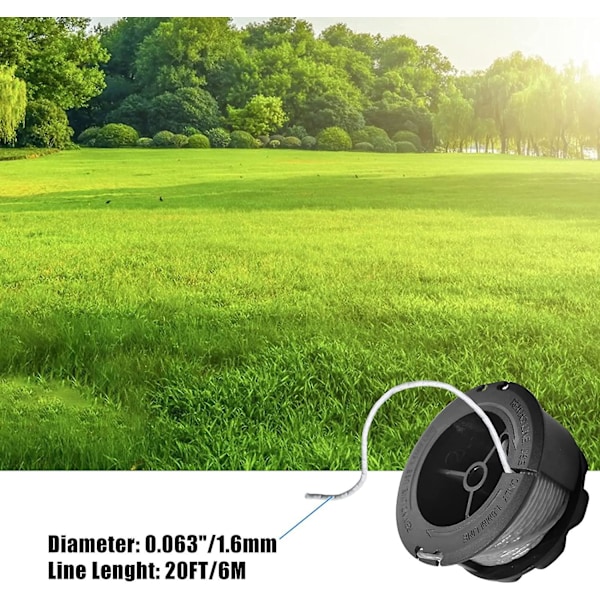 F016800570 Udskiftningsspole 16mm 6m til Bosch Universal GrassCut 18 18-26 18-260 Græstrimmer (4 spoler){HH} spools