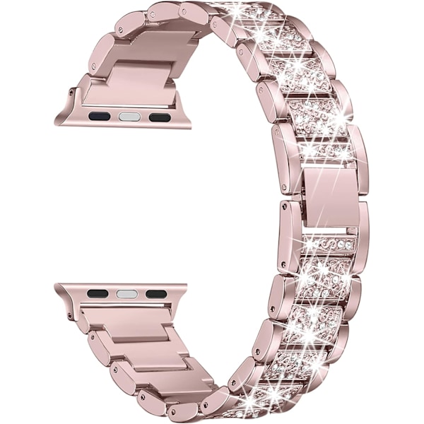 Rem kompatibel med Apple Watch Band 38mm 40mm 41mm iWatch Serie, Metal Armbånd Justerbart Armbånd