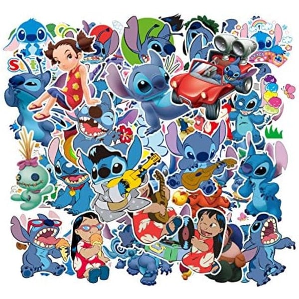 100 kpl Stitch-tarroja, Lilo & Stitch -tarrat OLilo{HH}