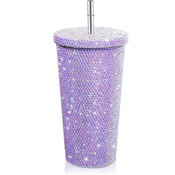 Bling Diamond Tumbler Glitter Vattenflaska med Lock