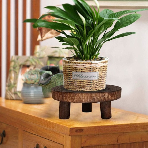Tre pall, naturlig trepall, lav blomsterpall for
