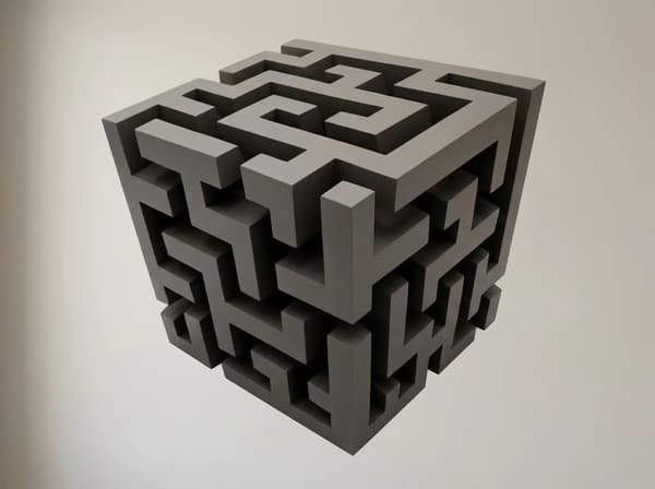 Reality-Bending Wall Art, 3D Wall Art Optical Illusion Corner Wall Decal, Modern Abstract 3D Stereoscopic Cube Sticker Perspective Decor