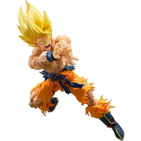 Bandai Tamashii Nations SH Figuarts Broly \"Dragon Ball Z\" Action Figur Gennemsigtig Stu{hh} Battle damage Goku