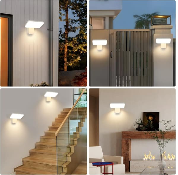 IP65 Utendørs Vegglampe 16W, Roterbar 350° Moderne LED Utelampe