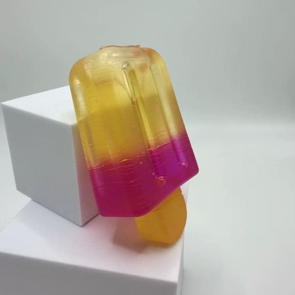 Trendiga sensoriska leksaker Gradient Popsicle Squeeze Toy, mjukt material, långsamt stigande, stresslindring, ventilationsfunktion, vuxna barn kontor hem ångest Orange gradient