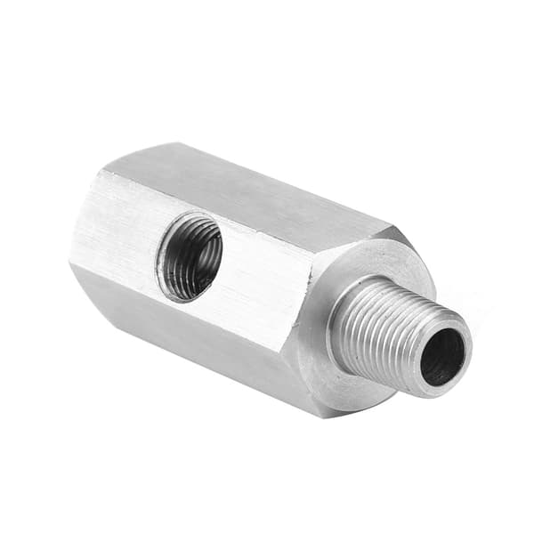 1/8 tomme BSPT oljetrykkssensor T-adapter til NPT-adapter turbomatelinje måler
