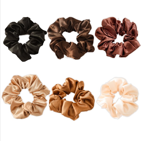 kpl Scrunchies naisille ja tytöille, satiiniset hiuslenkit paksuille hiuksille, suuret scrunchiet pehmeät ja silkkiset scrunchiet poninhäntäpidikkeet {hh}