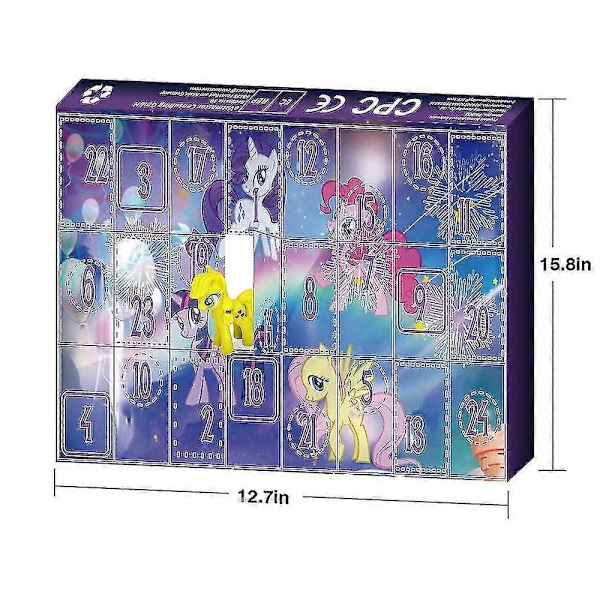 Julekalender 2024 My Little Pony Figurer Legetøj Julekalender 24 Dages Nedtælling Kalendere Overraskelse Blind Box Gave Til Drenge Børn Piger