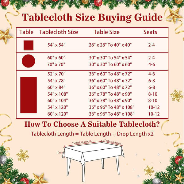 wxsp Christmas Tablecloth Rectangular 152 x 213 cm, Christmas Tablecloth, Snowman Tablecloth Winter Christmas Santa Claus Tablecloths for Kitchen Dining Table Decor