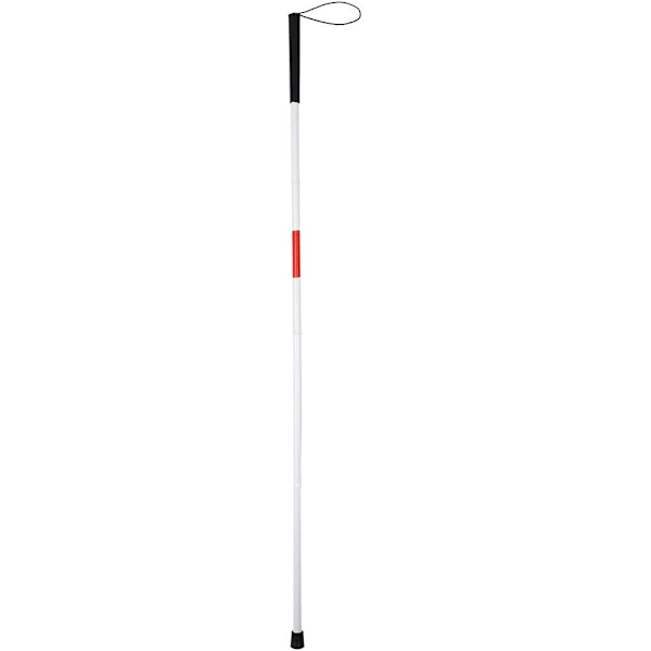 Foldbar stok til blinde - Stokke Lang foldbar hvid stok
