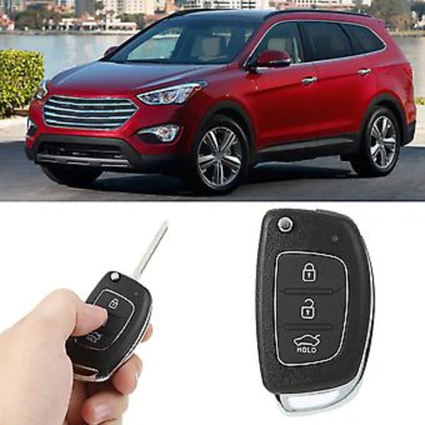 Nyckelskal Passar Hyundai, 3-Knapps Fjärrnyckel Fob Knapp Nyckelskal Nyckelskal Utsökt Design