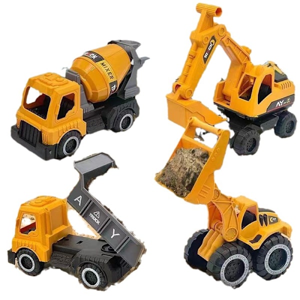 Byggleksaker, Little Machines 5-pack Lastbilsset