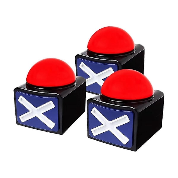stk Spill Svar Buzzer, Spill Buzzer Alarmlyd Spillknapp med Lys Trivia Quiz Got Talent Buzz{HH}