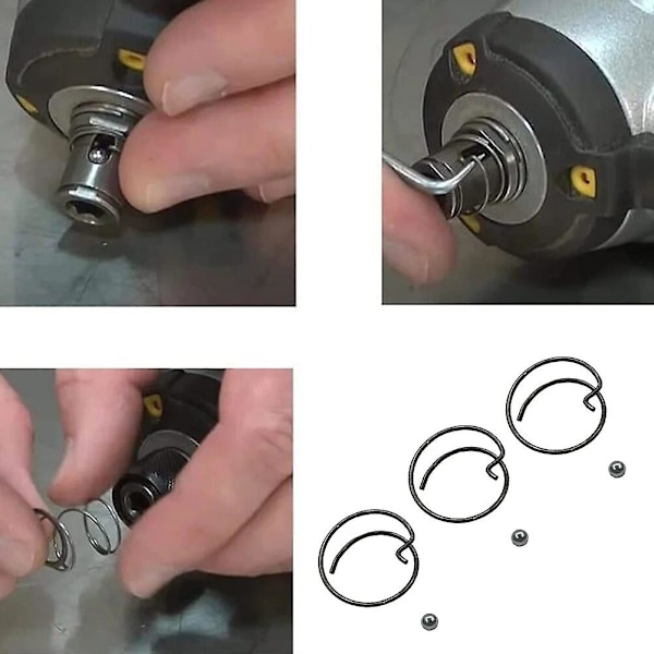 stk fjederkugler til DEWALT 20V slagnøgle N078434 N089668 Slagnøgle reparation DCF885 DCF886 DCF887 DCF836 fjederstålkugle