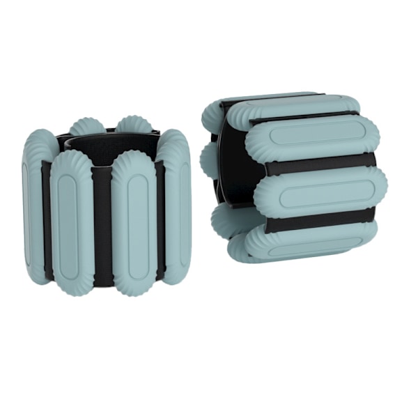 Skal-stil nyt silikone vægtbærende armbånd svømning fitness Pilates energi ring armbånd fodring 1 pound per pair White