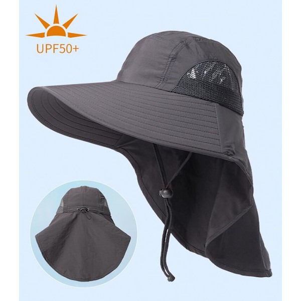 Dame Solhatte UPF 50+ UV Beskyttelse Bredskygget Vandre- og Fiskehat