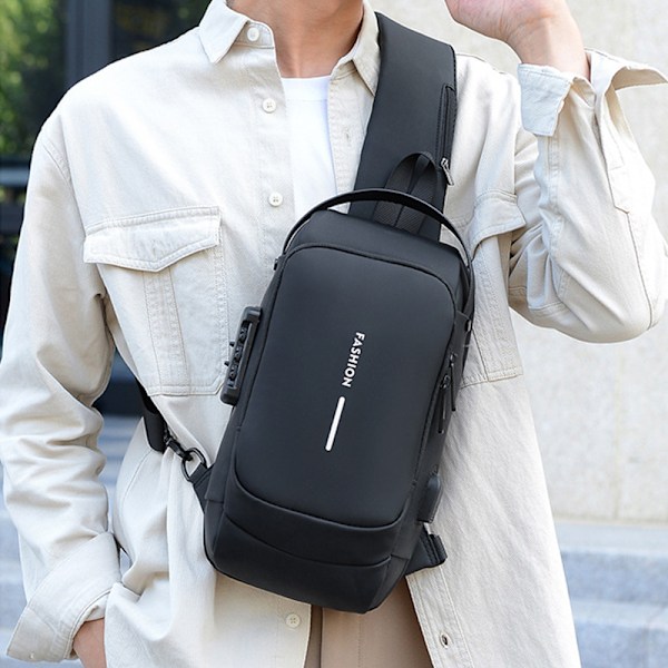 Utomhus Rese Messenger Ryggsäck Messenger Axelremsväska Bröstväska color B