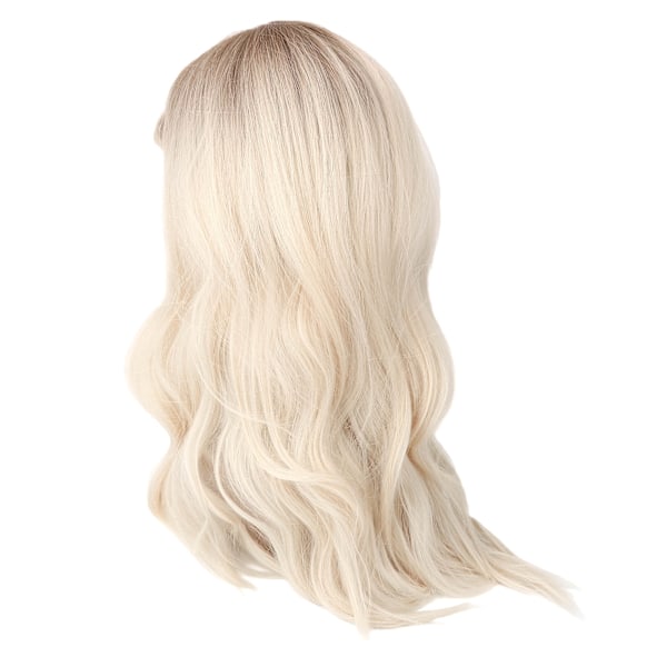 Gradient Blond Brun Lang Krøllet Paryk Kvinder Varmebestandig Syntetisk Paryk med Pandehår til Cosplay Fest 0.4