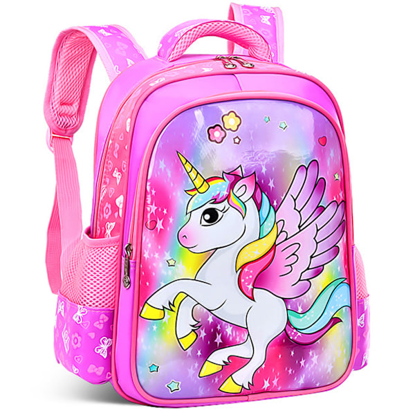 Unicorn Ryggsekk for Barn Barnehage Skolesekk - høy kvalitet Purple