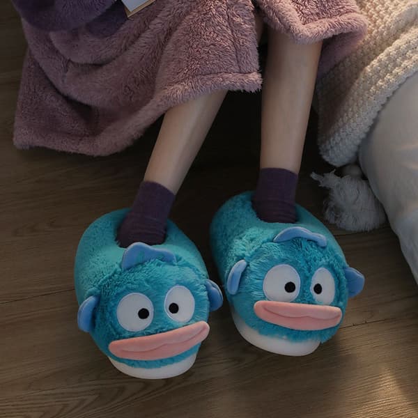 Vintertofflor för dam Clownfisk Bomull Varma Inneskor Unisex Fleece Mules Höst Sizes 44-45 Clownfish-Slippers