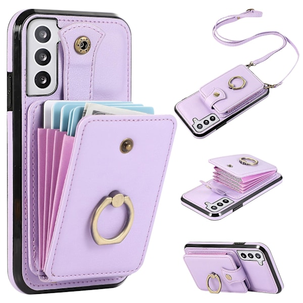 Samsung Galaxy S23+ Cover Rfid Blokerende Mobiltelefon Cover Stativ Tpu+pu Læder Cover
