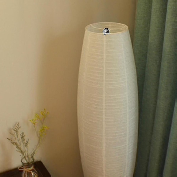 Golvlampa i rispapper Kreativ Hög Lampa Belysning Vardagsrum Lampskärm Endast