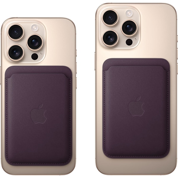 iPhone FineWoven -lompakko MagSafella – Musta ​​​​​​​ Musta (2024){hh]