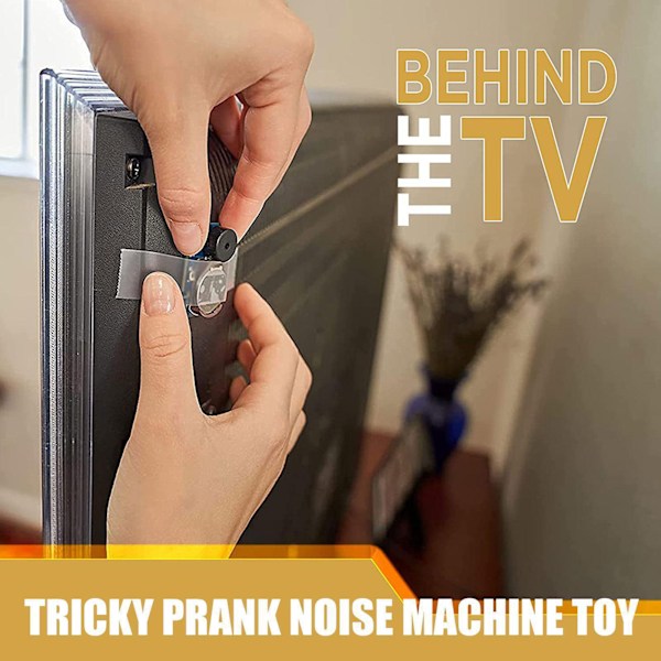 Prank Støy Maker Morsom Praktisk Spøk Gag Leker Klebrig Små Prank Ting Gag Gaver for Voksne Svart Black 2pcs
