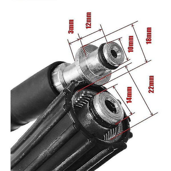2024 Passer til Karcher K2 K3 K4 K5 6M/8M/10M højtryksrenser slange sprøjteslange 8M{HH}
